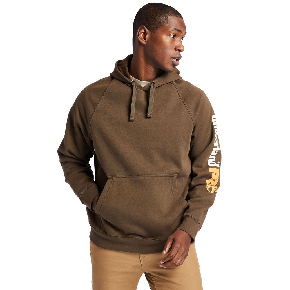 Timberland Mens Sweatshirts PRO® Hood Honcho Sport Hoodie - Dark Brown - India JN9083246